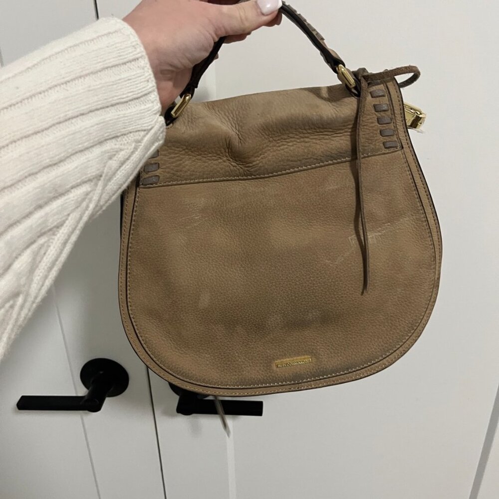 Rebecca Minokff Brown Leather Vanity Saddle Bag - Picture 4 of 8